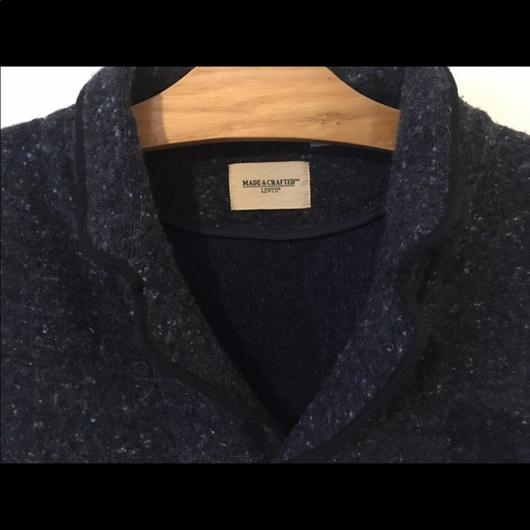 LEVI’S Made&Crafted Indigo Wool Cotton Vest (sz 3) - Picture 2 of 7